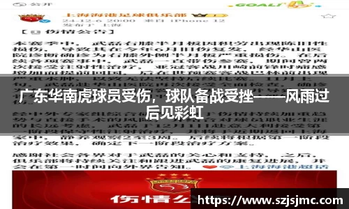 广东华南虎球员受伤，球队备战受挫——风雨过后见彩虹